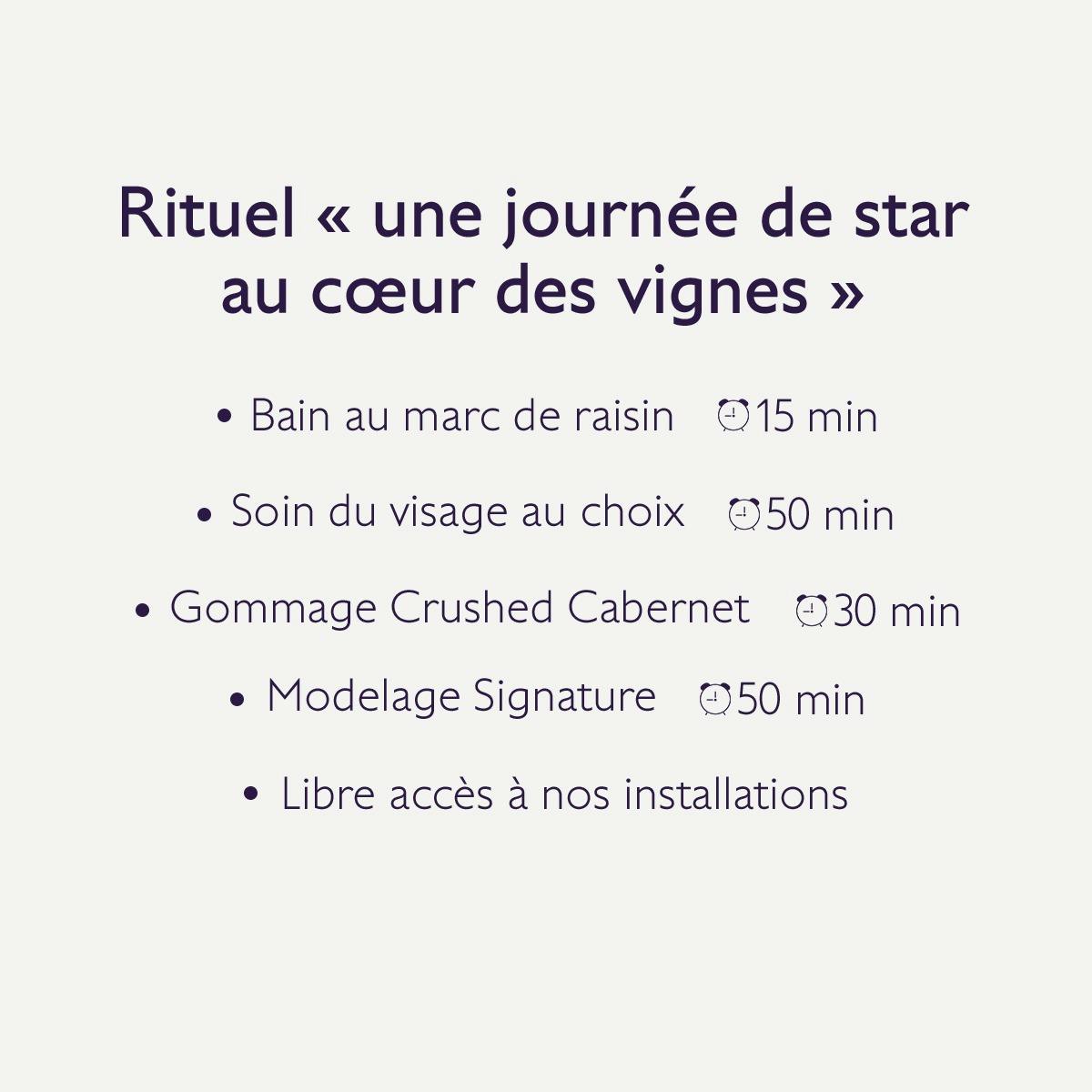 Rituel - une journée de star au coeur des vignes