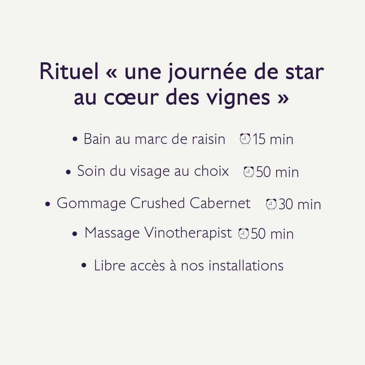 Rituel - une journée de star au coeur des vignes
