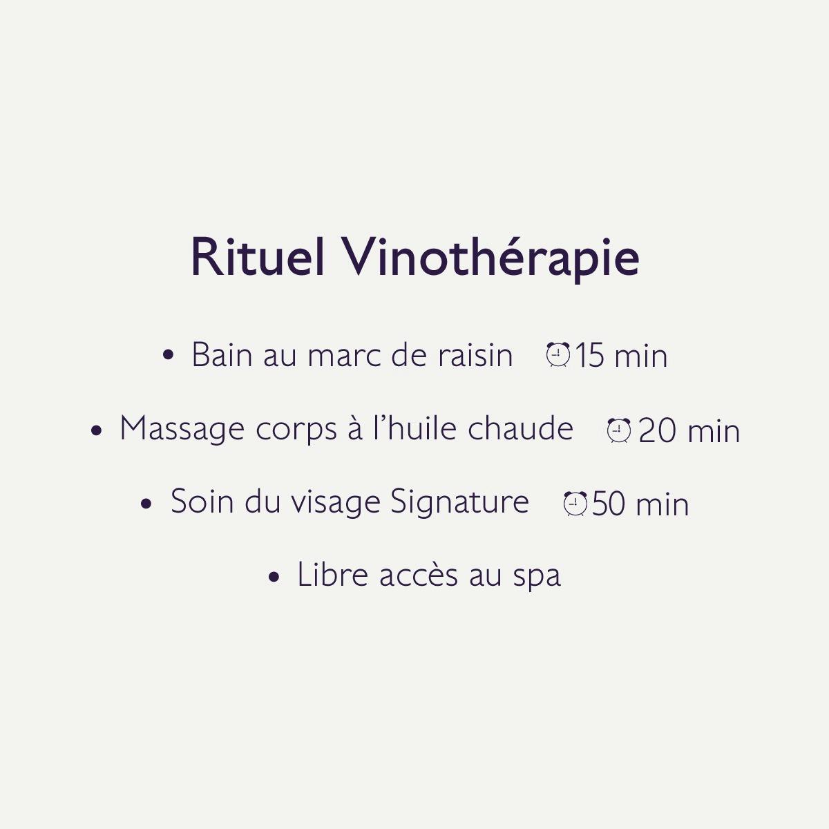 Rituel Vinothérapie
